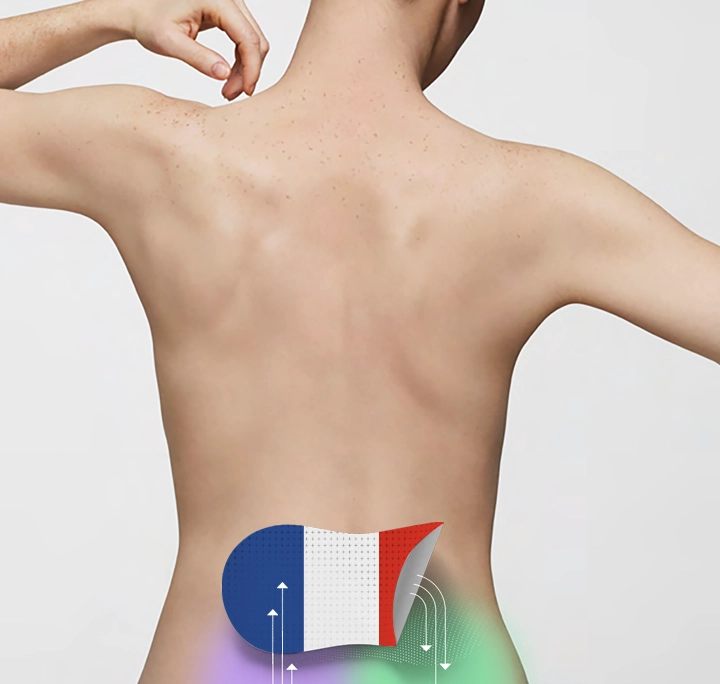 Patch tricolore initiv JO Paris 2024